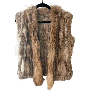 LoveToken 100% Rabbit Fur Vest - Size Women’s Small